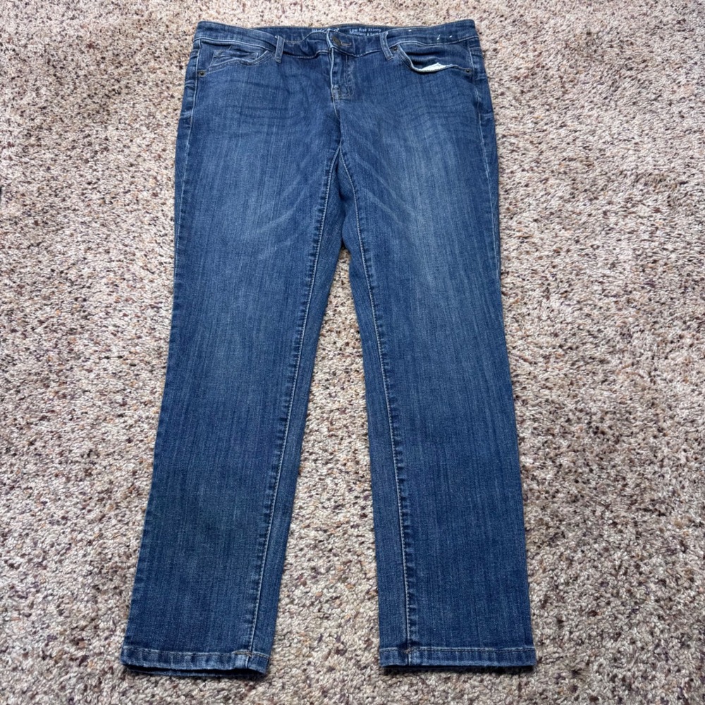Mossimo Womens Low Rise Skinny‎ Jeans Medium Wash Super Stretch Size 10/30 S/C